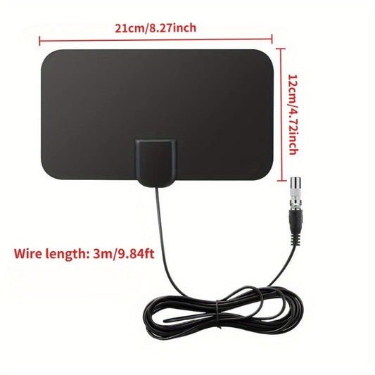 Digital TV Antenna 200 Miles 4K 25DBI High Gain Portable Indoor HDTV Antenna Supports new and old TV