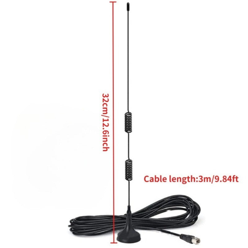 FM Radio Antenna 7DBI 76Mhz-108Mhz suction cup antenna Indoor digital high definition radio antenna With 3 adapters