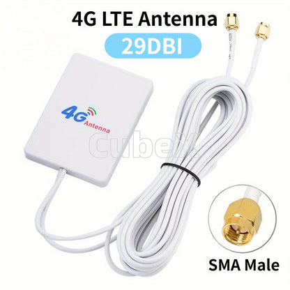 4G LTE Antenna SMA Male Connector 29DBI 4G LTE Router Antenna Indoor and outdoor signal booster mobile phone signal amplifier