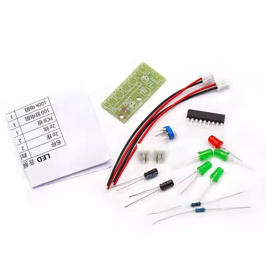 3.5-12V KA2284 Audio Level Indicator Module Suite Trousse Electronic Parts 5mm RED Green LED Level Indicating Board DIY Kits