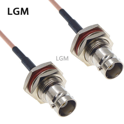 RG316 Wire BNC To BNC Connector Male Female Q9 Plug Jack Crimp Connector RG316 Cable Extension RF Brass Copper Coaxial WIFI Coax Jumper