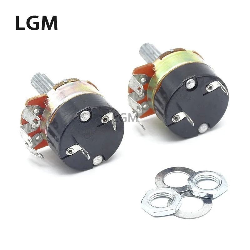 WH138 Potentiometer Adjustable Resistance Speed Regulator with Switch Potentiometer WH138-1 B5K B10K B20K B22K B50K B100K B250K B500K