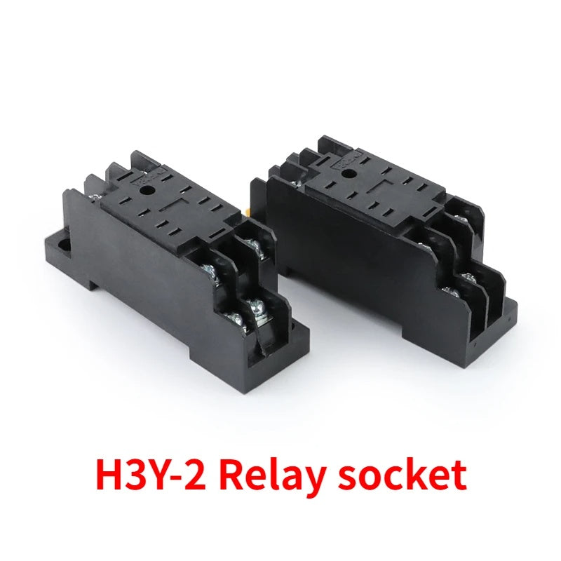 220V H3Y-2 H3Y-4 Power Relay on Time Relay Delay Timer 0-30s/60s DPDT & Base Socket
