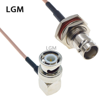 RG316 Wire BNC To BNC Connector Male Female Q9 Plug Jack Crimp Connector RG316 Cable Extension RF Brass Copper Coaxial WIFI Coax Jumper