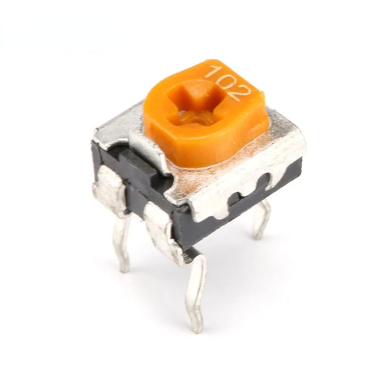100/20Pcs WH06-2C Veriable Register 100 200 500 1K 2K 5K 10K 20K 50K 100K 200K 500K 1M Ohm Trimmer Potentiometer Variable Resistors WH06