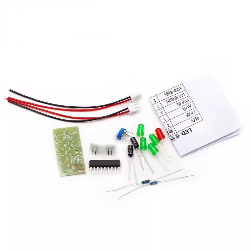 3.5-12V KA2284 Audio Level Indicator Module Suite Trousse Electronic Parts 5mm RED Green LED Level Indicating Board DIY Kits