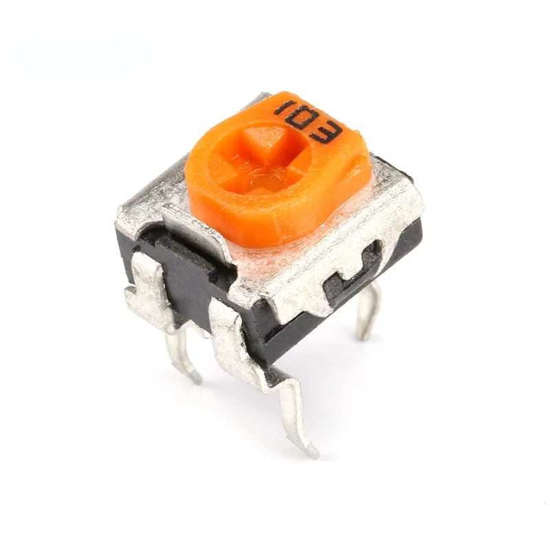 100/20Pcs WH06-2C Veriable Register 100 200 500 1K 2K 5K 10K 20K 50K 100K 200K 500K 1M Ohm Trimmer Potentiometer Variable Resistors WH06