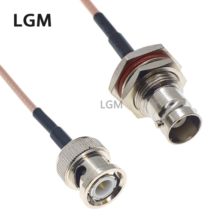 RG316 Wire BNC To BNC Connector Male Female Q9 Plug Jack Crimp Connector RG316 Cable Extension RF Brass Copper Coaxial WIFI Coax Jumper