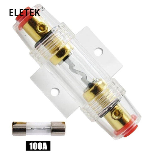 AGU 10*38MM Fuse & Holder Car Audio Refit Fuse Holder Car Stereo Audio Circuit Breaker Inline 30/40/50/60/80/100A