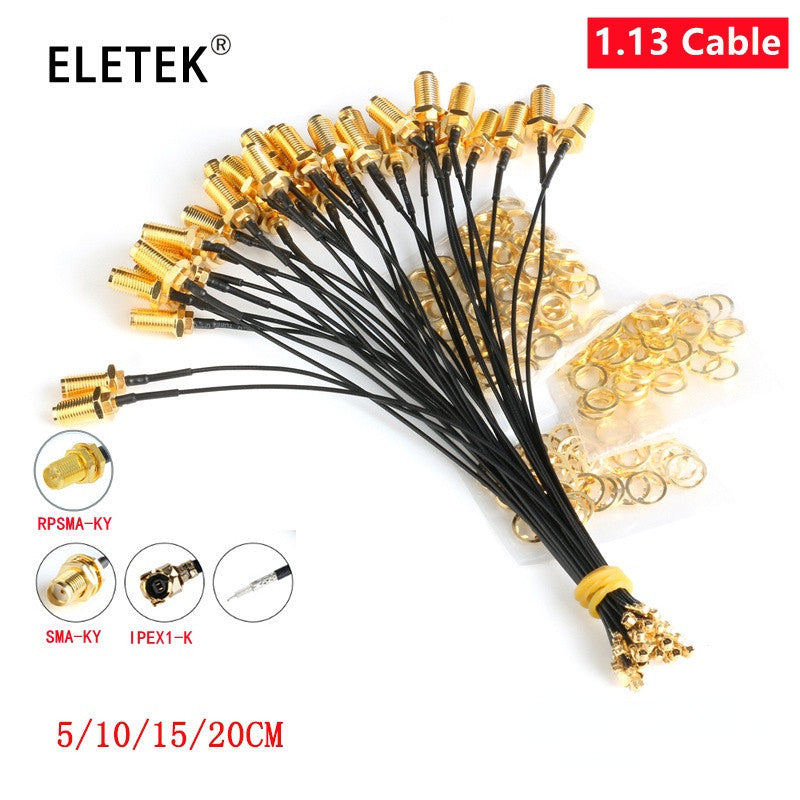 SMA Connector Cable Female To UFL/ U.FL/ IPX/IPEX,RF Coax Adapter Assembly Pigtail Cable 1.13MM RP-SMA-KY