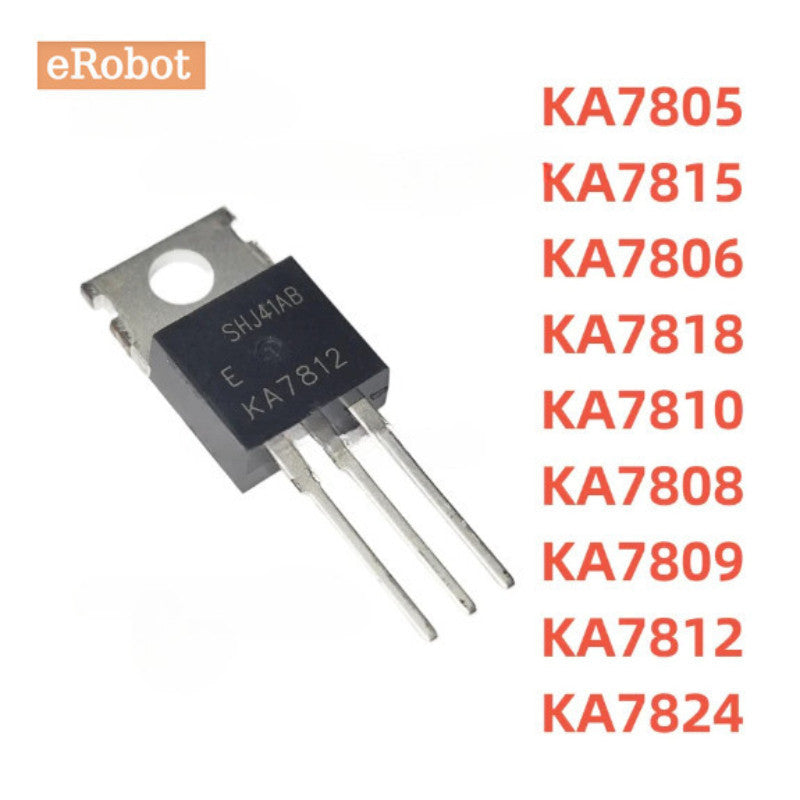 5Pcs  NEW Original KA7805 KA7806 KA7818 KA7810 KA7809 KA7812 KA7808 KA7815 KA7824 Three Terminal Stabilized Transistor TO-220
