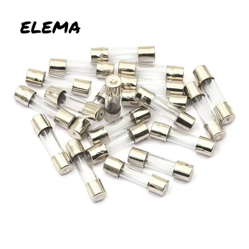 10Pcs Fast Quick Blow Fuse 5*20mm 6*30mm Glass fuse tube 250V 0.1A-30A 0.2A/0.5A/1A/2A/3.15A/5A/6.3A/10A/15A