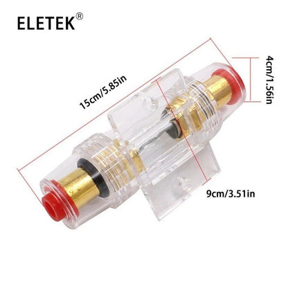 AGU 10*38MM Fuse & Holder Car Audio Refit Fuse Holder Car Stereo Audio Circuit Breaker Inline 30/40/50/60/80/100A
