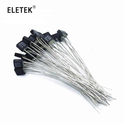 10Pcs RH115 120 125 130 135 140 145 150 Degree Thermal Fuse RH Temperature Fuse 2A 250V Fan Motor Thermal Fuse