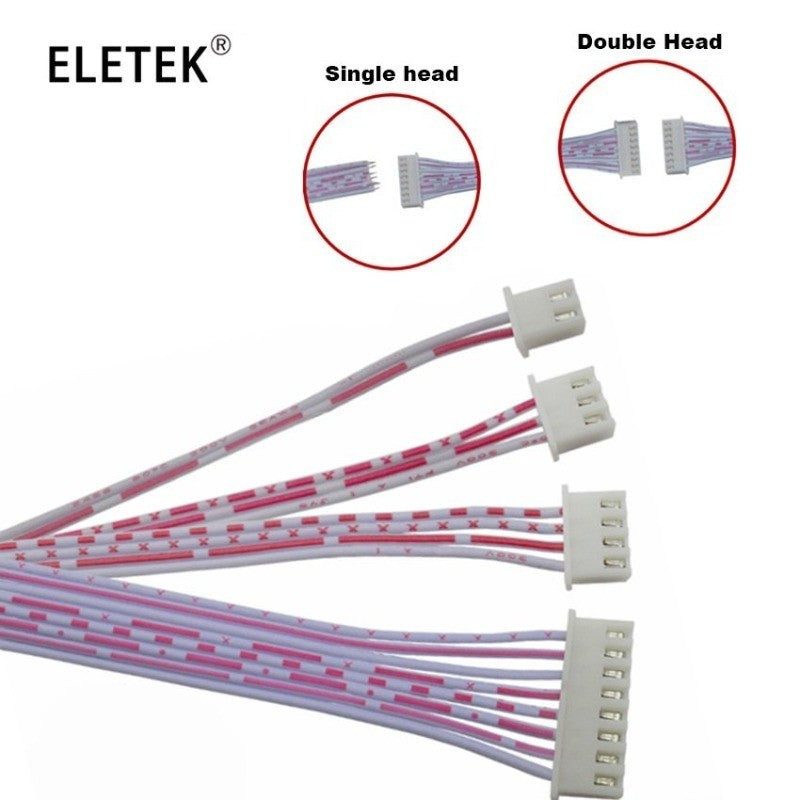5Pcs XH2.54 10cm 20cm 2P 3P 4P 5P 6P 8P 10P 12P Single Double Head Crimp Electronic Flat Plug Wire Terminal Connector Cable