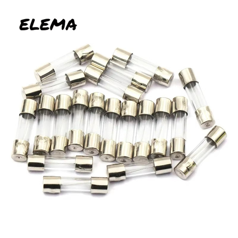 10Pcs Fast Quick Blow Fuse 5*20mm 6*30mm Glass fuse tube 250V 0.1A-30A 0.2A/0.5A/1A/2A/3.15A/5A/6.3A/10A/15A