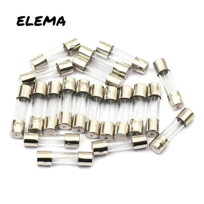10Pcs Fast Quick Blow Fuse 5*20mm 6*30mm Glass fuse tube 250V 0.1A-30A 0.2A/0.5A/1A/2A/3.15A/5A/6.3A/10A/15A
