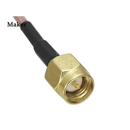 2Pcs RG316 SMA Male Plug To SMA Male Connector Wire Terminal Crimp RF Coaxial Jumper Pigtail Cable for Radio Antenna