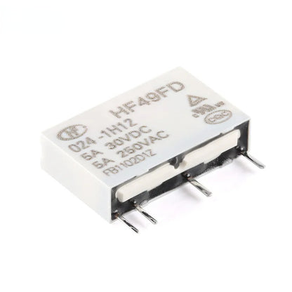 Power Relay HF49FD HF49FD-005-1H12 HF49FD-012-1H12 HF49FD-024-1H12 DC 5V 12V 24V 5A 4Pin Relais Feet Distance 7.62mm