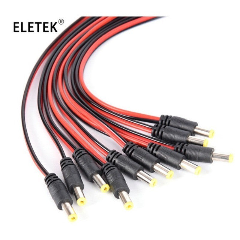 10pcs/Lot Male Female DC Power Connector 5V 12V 5.5x2.1mm Wire Cable Plug Adapter for TV Camera 5050 2835 LED Strip Tape Lights