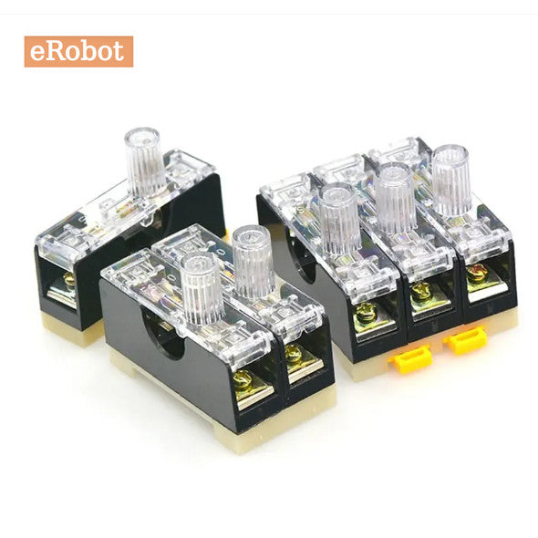 6X30mm 220V Glass Fuse Holder FS-101 FS-102 FS-103 Din Rail Mount Single Pole 10A Fuse Casing