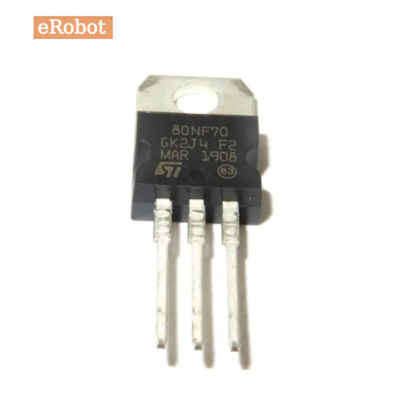 10/5/2Pcs STP80NF70 TO220 MOS FET 80A 70V N-Channel Transistor 80NF70
