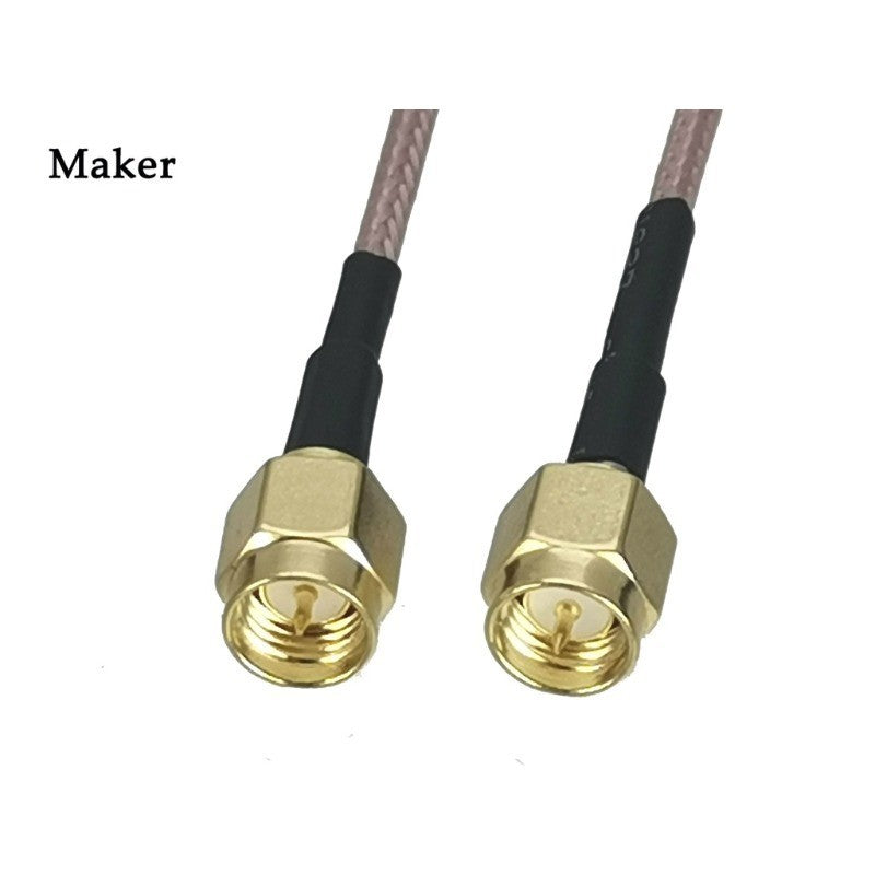2Pcs RG316 SMA Male Plug To SMA Male Connector Wire Terminal Crimp RF Coaxial Jumper Pigtail Cable for Radio Antenna