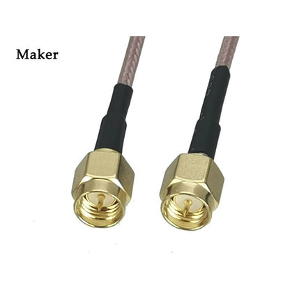 2Pcs RG316 SMA Male Plug To SMA Male Connector Wire Terminal Crimp RF Coaxial Jumper Pigtail Cable for Radio Antenna