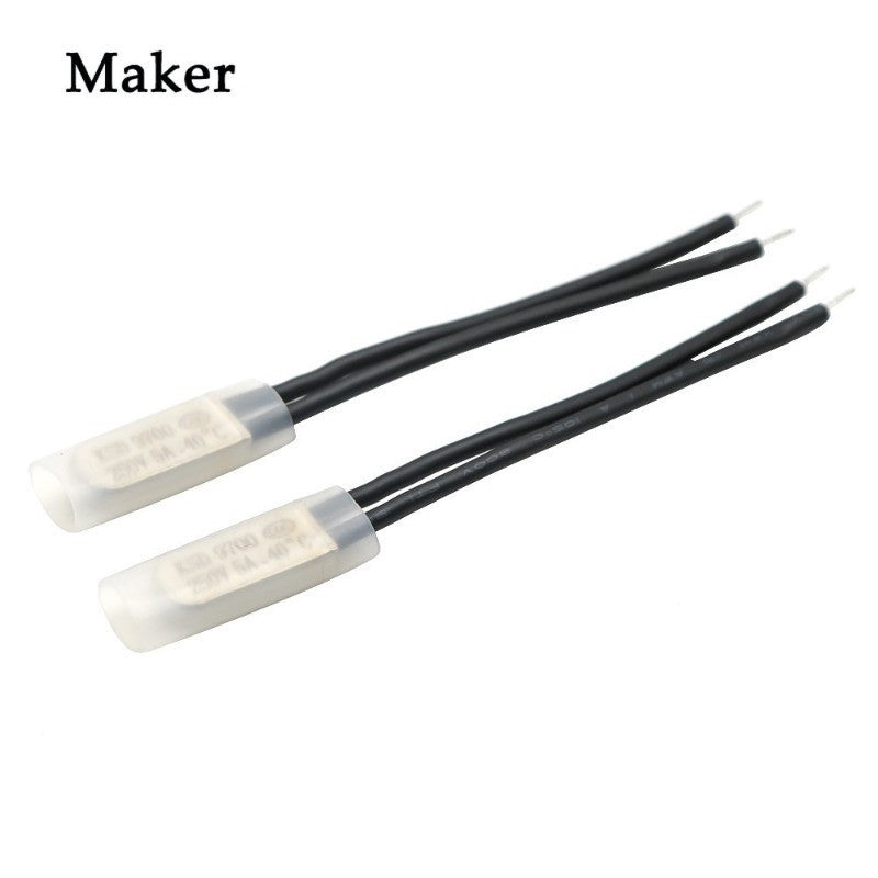 5Pcs KSD9700 Normally Closed / Open 5A 250V 55C 75C 85C 90 95C 100C Degree Celsius Thermostat Thermal Protector Fuses Temperature Switch