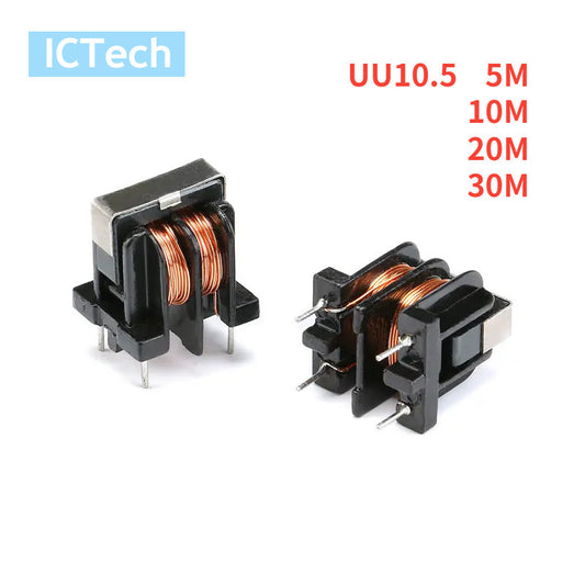 UU10.5 UF10.5 Inductor 10MH 5MH 20MH 30MH Common Mode Choke Inductor for Filter Inductance Pitch 10*13mm Copper Wire Common Inductor