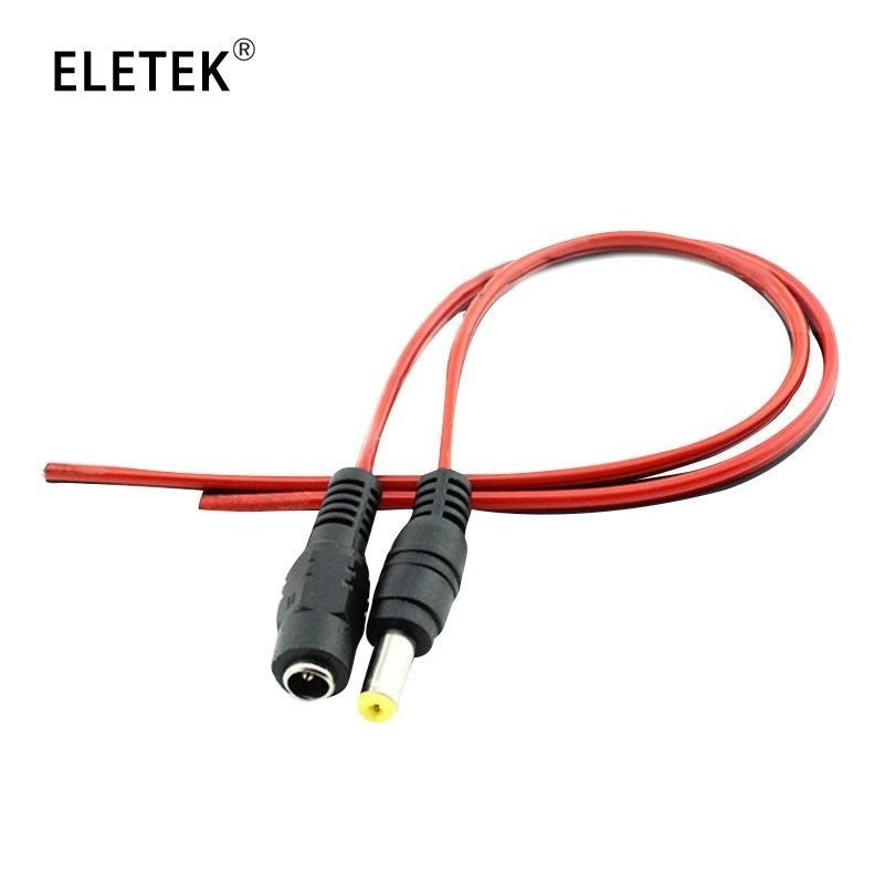 10pcs/Lot Male Female DC Power Connector 5V 12V 5.5x2.1mm Wire Cable Plug Adapter for TV Camera 5050 2835 LED Strip Tape Lights
