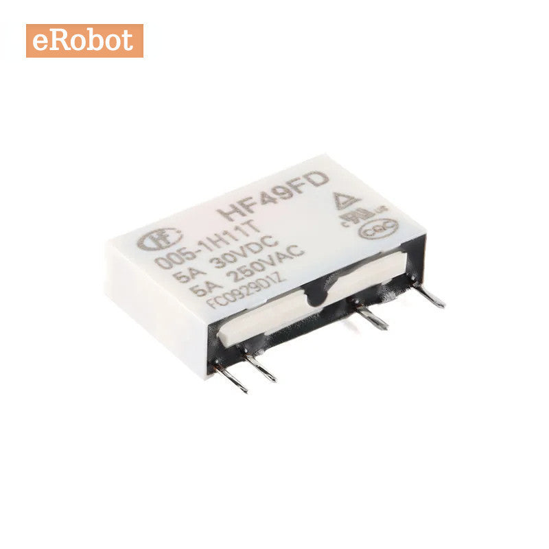 Power Relay HF49FD HF49FD-005-1H11T HF49FD-012-1H11T HF49FD-024-1H11T DC 5V 12V 24V 5A 4Pin Relais Feet Distance 5.08mm