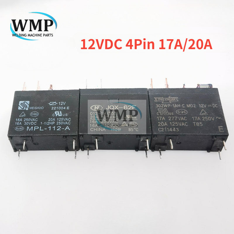 Original Relay JQX-62F 012-1H MPL-112-A 302WP-1AH-C 12V 4Pin 16A 20A for Water Heater Induction Cooker Microwave Oven