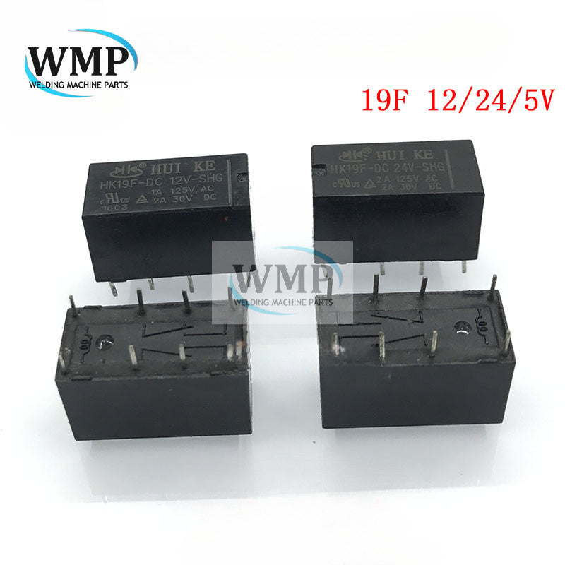 Original HUIKE Relay HK19F-DC24V-SHG 5V 12V 24V SHG 8Pin New