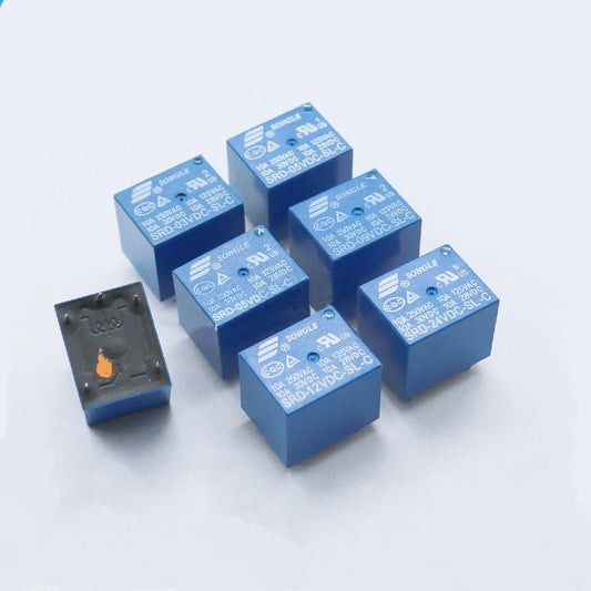 5Pcs Original Relay SRD Relay 4Pin 5Pin 3V 5V 9V 12V 24V 10A New