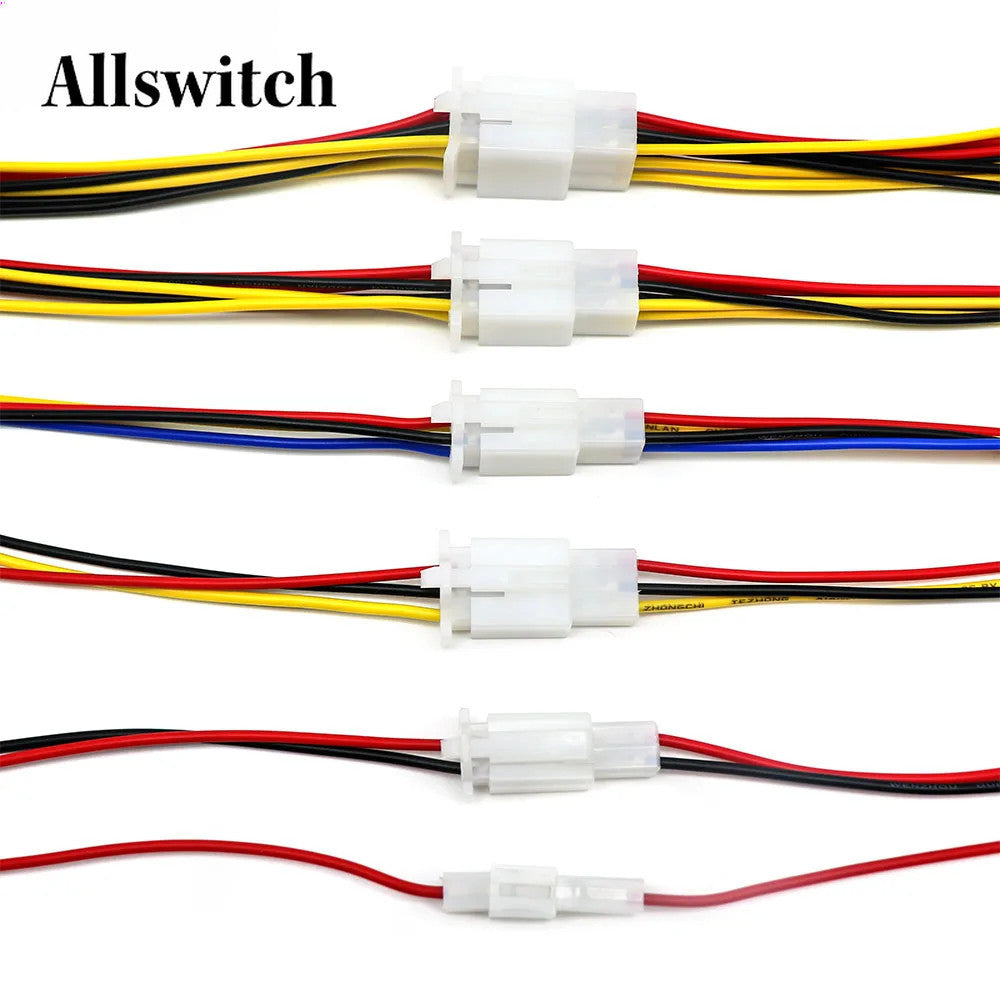 2.8mm Automotive Electrical Wire Connector Male Female Cable Terminal Plug for Motorcycle Ebike Car 2/3/4/6 Pin