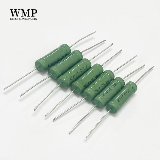 5Pcs RX24 Wirewound Crossover Resistors 5W 6W - 10R 20R 30R 47R 51R 100R 150R 200Ω 1K 10K