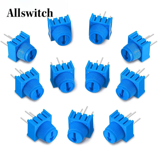 10/5Pcs 3386 3386P Potentiometer Resistor Single Turn Breadboard Trim Potentiometer with Knob for Arduino Trimpot