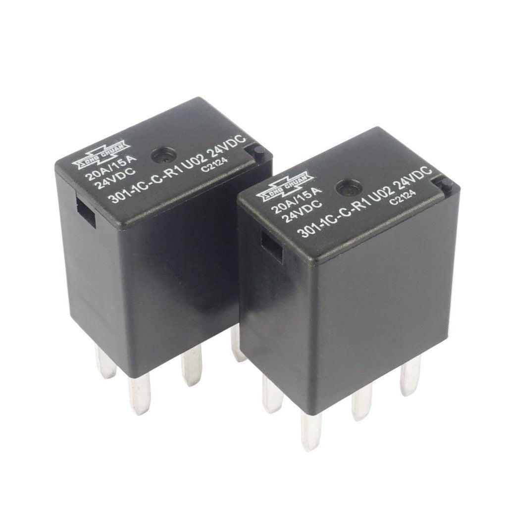 Original 301-1C-C-R1 U01 U02 12VDC 24VDC Automotive Relay 5 Pins SPDT