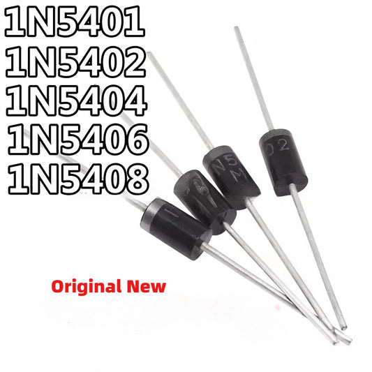 ‌IN5408, 1N5400, 1N5401, 1N5402, 1N5404, 1N5406, 3A100-1000V Rectifier Diodes – 3A 100V To 1000V High-Current Power Diodes