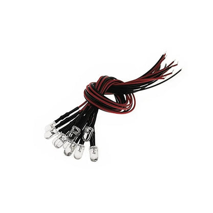10Pcs 5mm LED 12V with 20cm Wire White Red Green Blue Yellow RGB LED Diode Lamp Decoration Light Emitting Diodes