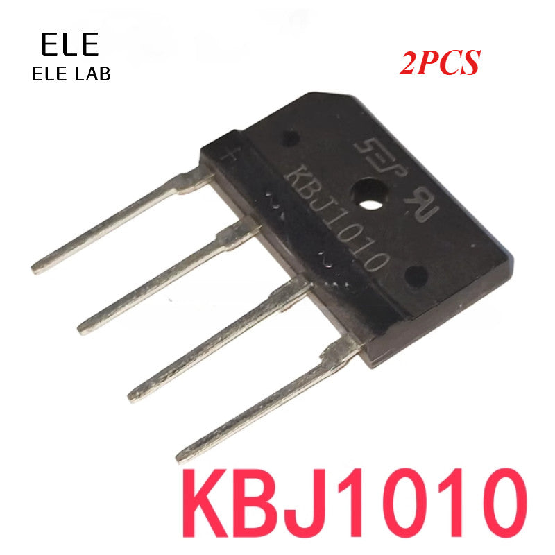 2PCS KBJ2510 KBJ1010 KBJ1510 KBJ3510 KBJ5010 Flat Bridge Rectifiers 1000V 25A To 50A Diodes