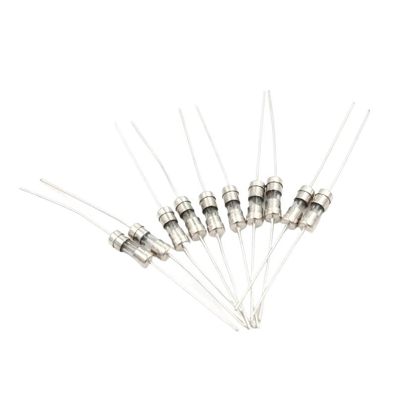 20pcs 3.6x10mm Axial Lead Glass Fuse Tube 0.5A/1A/1.5A/2A/2.5A/3A/3.15A/4A/5A/6.3A/10A Overcurrent Protection