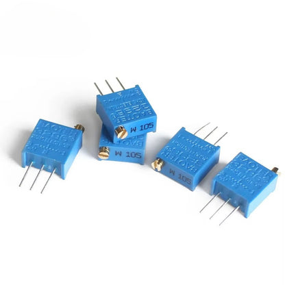 10/5PCS 3296W Trimming Potentiometer 200R 500R 1K 2K 5K 10K 20K 50K 3296 Potentiometers Variable Resistor