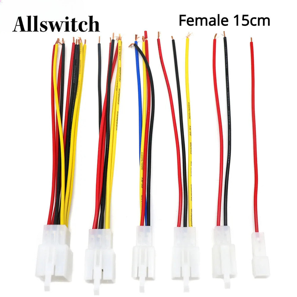 2.8mm Automotive Electrical Wire Connector Male Female Cable Terminal Plug for Motorcycle Ebike Car 2/3/4/6 Pin