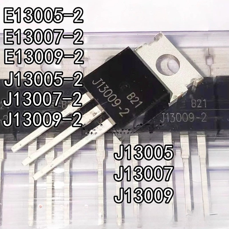 5Pcs Original MJE13005 / E13005 / E13007 / E13009 / J13005 / J13007 / J13009-2 Power Switching Transistor TO-220 NPN Silicon Transistor for Power Supplies Inverters