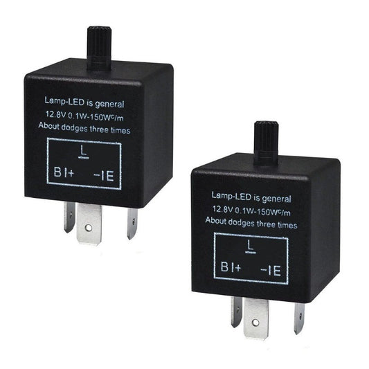 Led Flasher Relay CF-13 3 Pins Adjustable Turn Signal Relay for Led Lights Hyper Blink Flash Resolve Rapid Quick Flash Issue