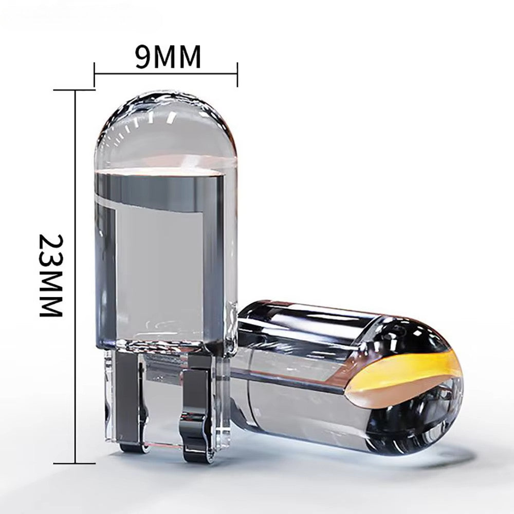 W5W Led T10 Car Light COB High brightness transparent 6000K White Auto Automobiles License Plate Lamp Dome Read Bulb 12V