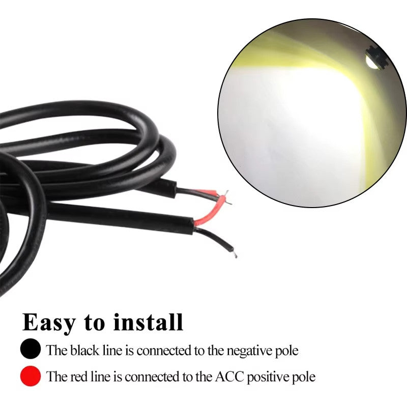 Multiple Colors 18MM Car Eagle Eye Silver Shell DRL Led Daytime Running Lights LED 12V Reversing Parking Signal Automobiles Lamp