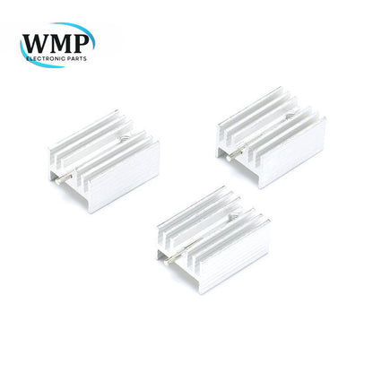 10Pcs 21*15*10mm Heatsink TO-220 Heat Sink for Transistor MOS Tube Radiator Cooler Cooling Fin Aluminum 21x15x10mm Metal Slotting Transistor PBC IC